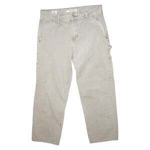 PacSun Baggy Carpenter Pants Beige 29x30 Men’s Relaxed Fit Workwear Y2K Style